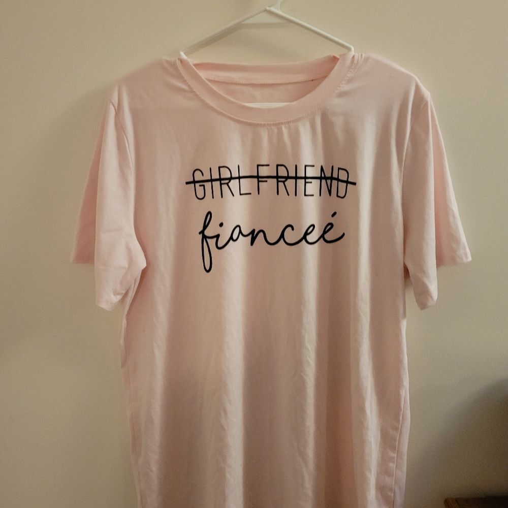 Girlfriend fiancee shirt in pink